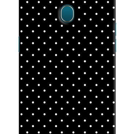White Dots Oppo A7/A5s/A12 Hard Case Back Cover by Casekaro