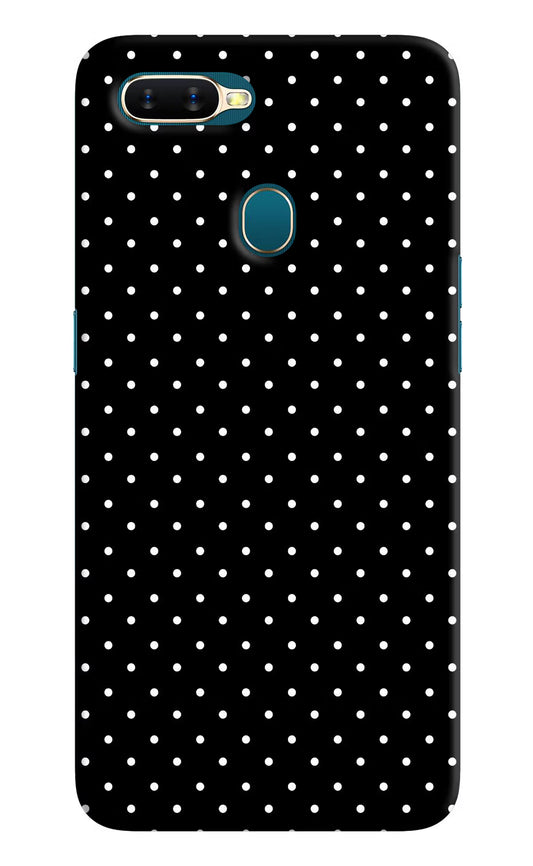 White Dots Oppo A7/A5s/A12 Hard Case Back Cover by Casekaro