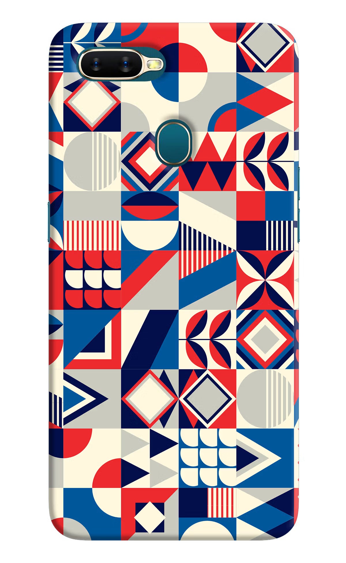 Colorful Pattern Oppo A7/A5s/A12 Hard Case Back Cover by Casekaro