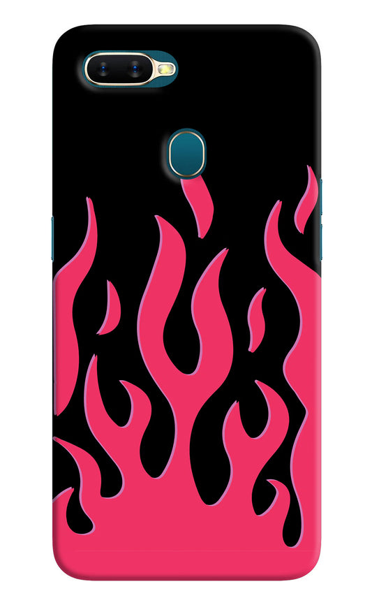 Fire Flames Oppo A7/A5s/A12 Hard Case Back Cover by Casekaro