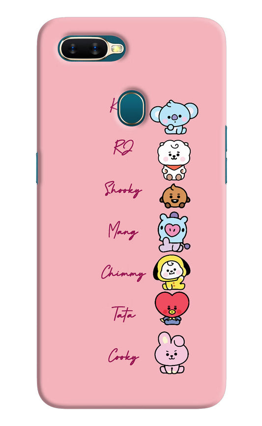 BTS names Oppo A7/A5s/A12 Hard Case Back Cover by Casekaro