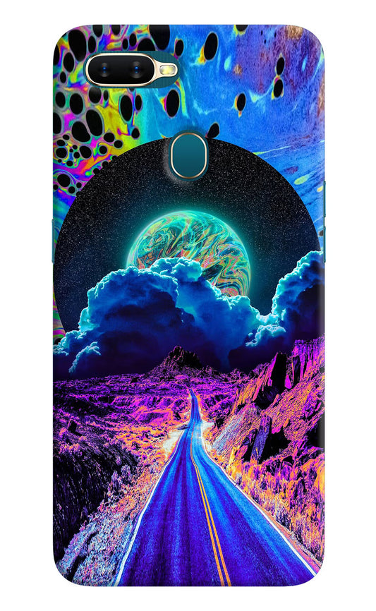 Psychedelic Painting Oppo A7/A5s/A12 Hard Case Back Cover by Casekaro