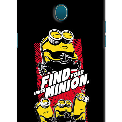 Find your inner Minion Oppo A7/A5s/A12 Hard Case Back Cover by Casekaro