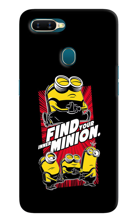 Find your inner Minion Oppo A7/A5s/A12 Hard Case Back Cover by Casekaro