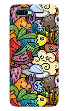 Veggie Doodle Oppo A7/A5s/A12 Hard Case Back Cover by Casekaro
