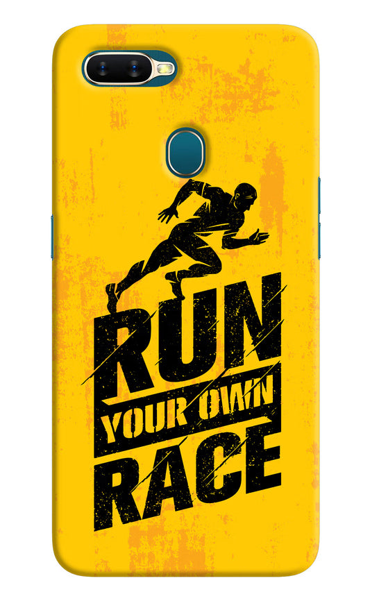 Run Your Own Race Oppo A7/A5s/A12 Hard Case Back Cover by Casekaro