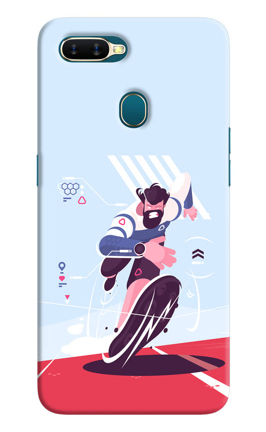 Run Pro Oppo A7/A5s/A12 Hard Case Back Cover by Casekaro