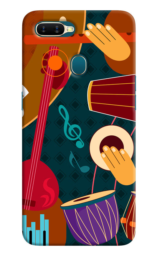 Music Instrument Oppo A7/A5s/A12 Hard Case Back Cover by Casekaro