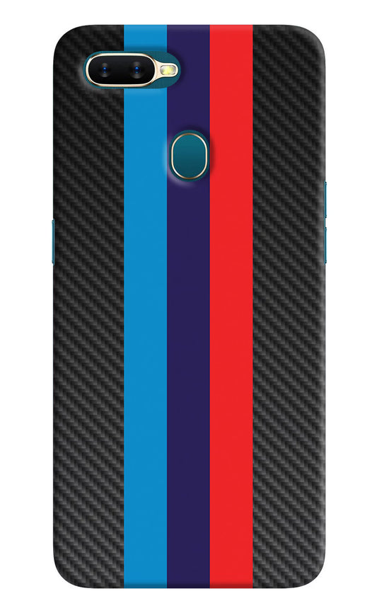 BMW Stripes Pattern Oppo A7/A5s/A12 Hard Case Back Cover by Casekaro