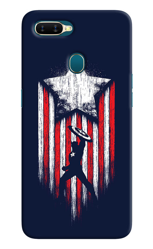 Captain America Marvel Art Oppo A7/A5s/A12 Hard Case Back Cover by Casekaro