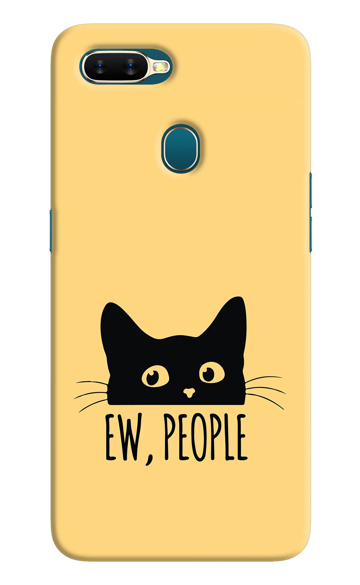 Ew People Catitude Oppo A7/A5s/A12 Hard Case Back Cover by Casekaro