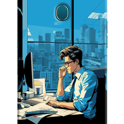 Focused Hustler (AI Generated) Oppo A7/A5s/A12 Hard Case Back Cover by Casekaro
