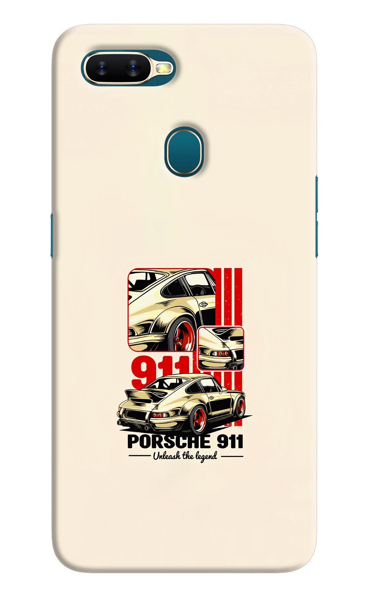 Classic Porsche 911 Oppo A7/A5s/A12 Hard Case Back Cover by Casekaro