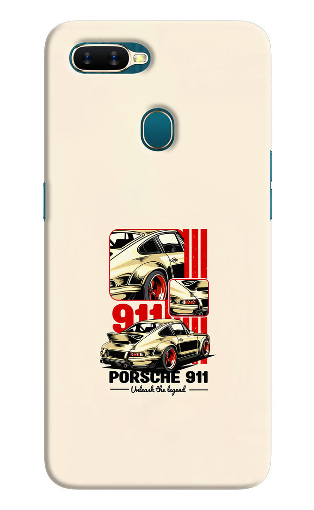 Classic Porsche 911 Oppo A7/A5s/A12 Hard Case Back Cover by Casekaro