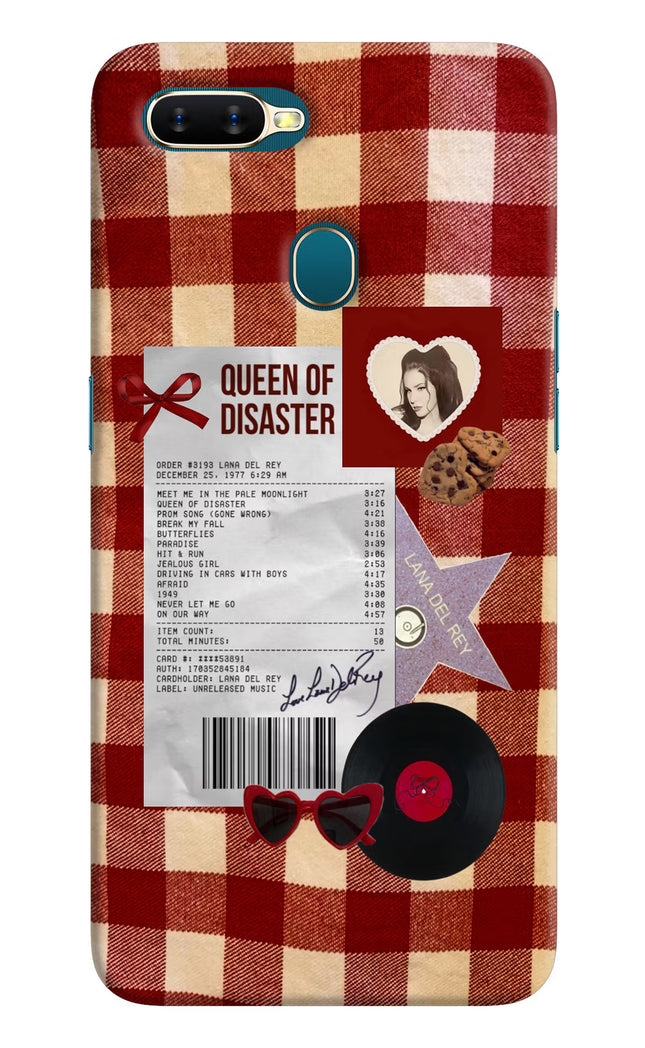 Queen of Disaster Oppo A7/A5s/A12 Hard Case Back Cover by Casekaro