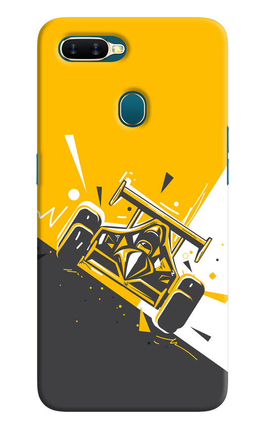 Track King Oppo A7/A5s/A12 Hard Case Back Cover by Casekaro