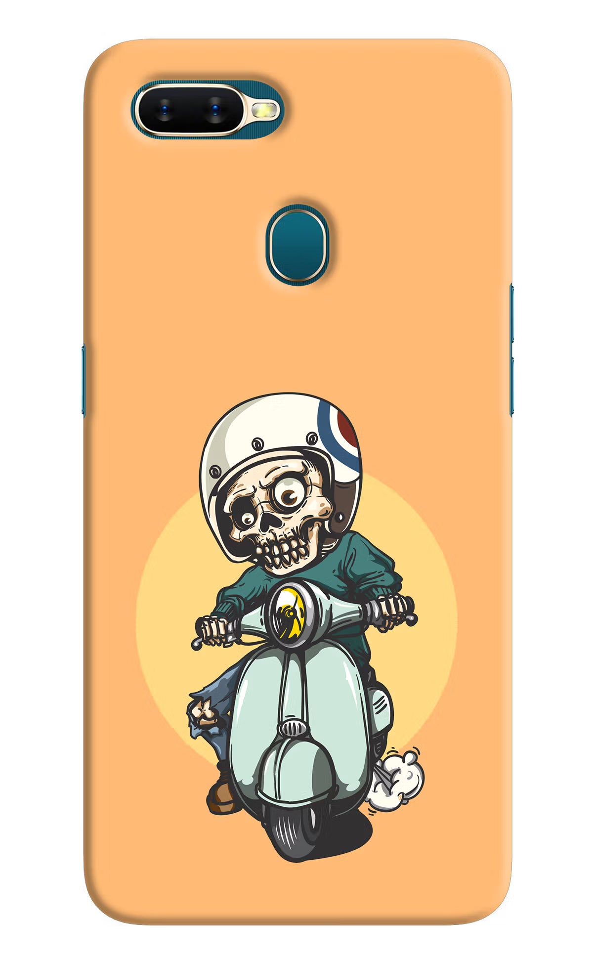 Undead Biker Oppo A7/A5s/A12 Hard Case Back Cover by Casekaro