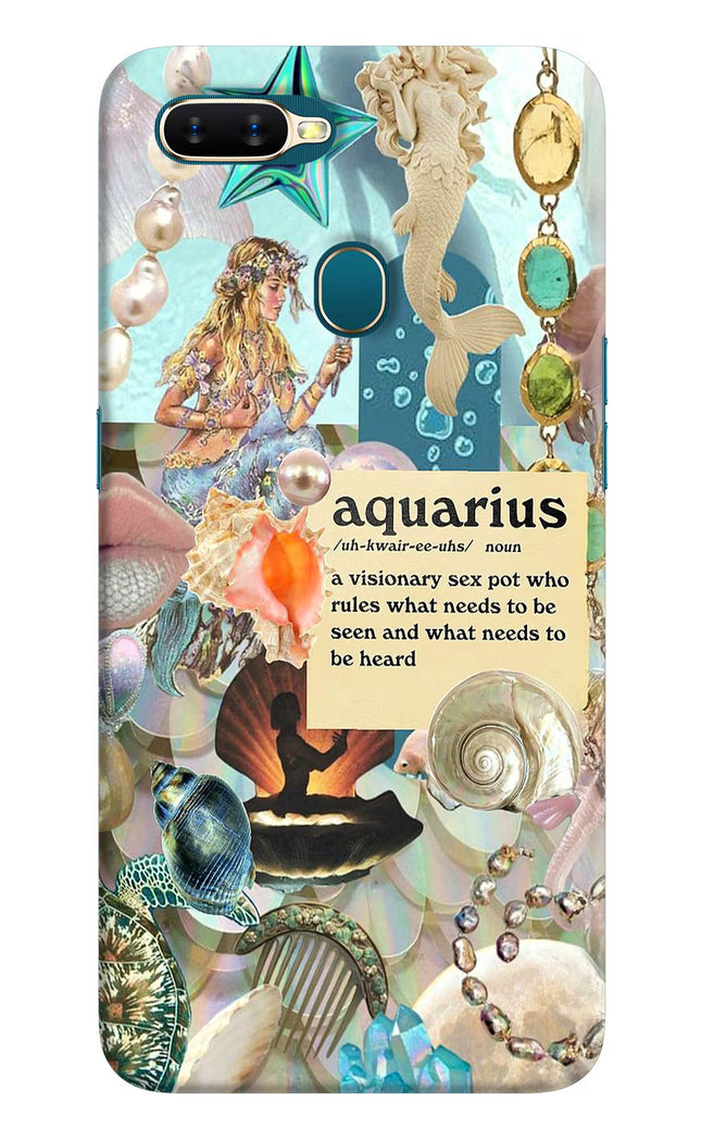 Aquarius Zodiac Oppo A7/A5s/A12 Hard Case Back Cover by Casekaro