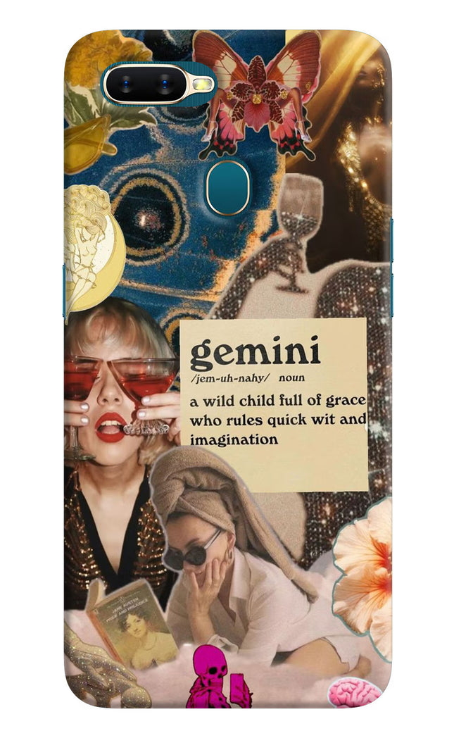 Gemini Zodiac Oppo A7/A5s/A12 Hard Case Back Cover by Casekaro