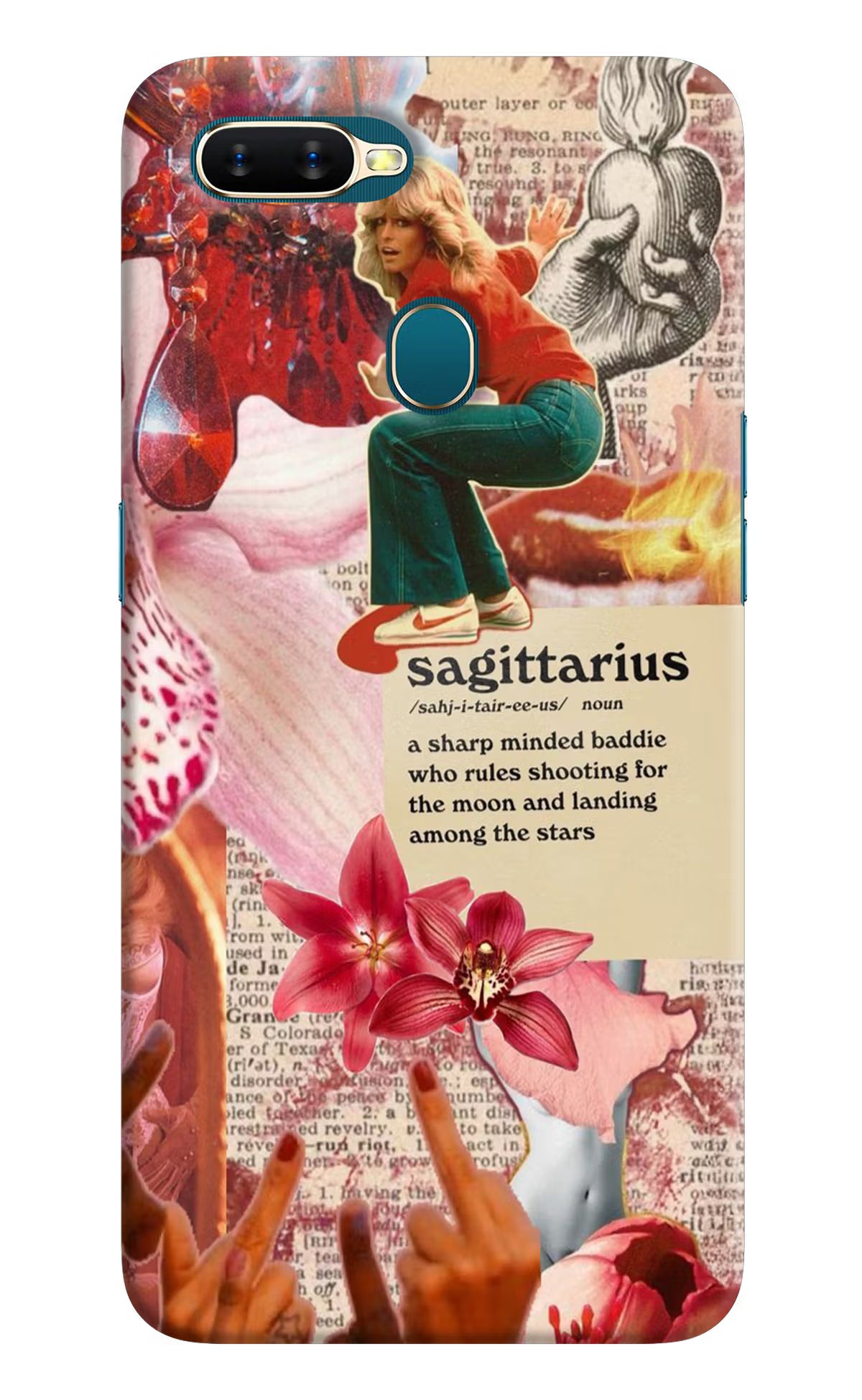 Sagittarius Zodiac Oppo A7/A5s/A12 Hard Case Back Cover by Casekaro