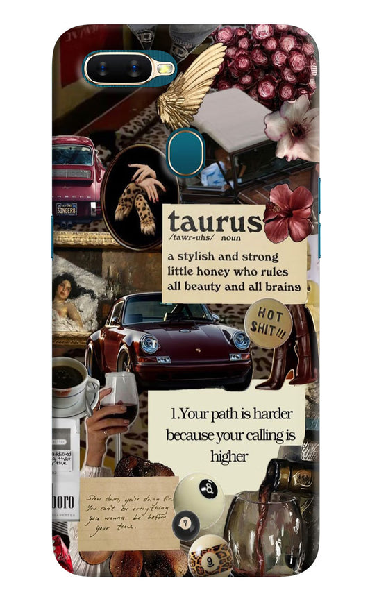 Taurus Zodiac Oppo A7/A5s/A12 Hard Case Back Cover by Casekaro