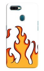 Fired Up – White Oppo A7/A5s/A12 Hard Case Back Cover by Casekaro