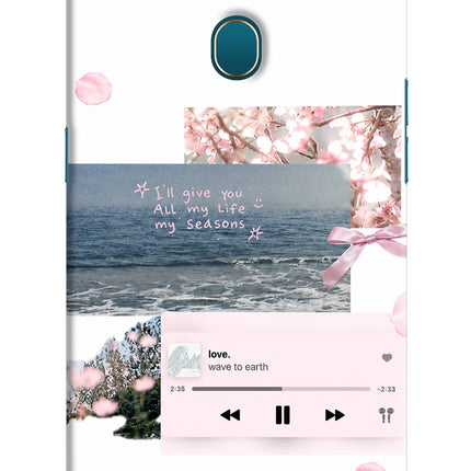 Wave to earth Oppo A7/A5s/A12 Hard Case Back Cover by Casekaro
