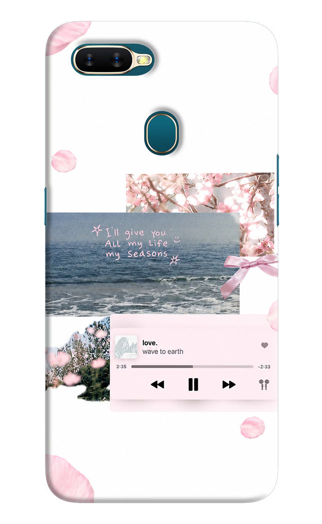 Wave to earth Oppo A7/A5s/A12 Hard Case Back Cover by Casekaro