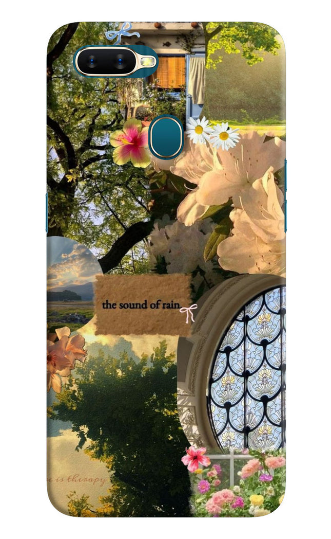 Rain Oppo A7/A5s/A12 Hard Case Back Cover by Casekaro