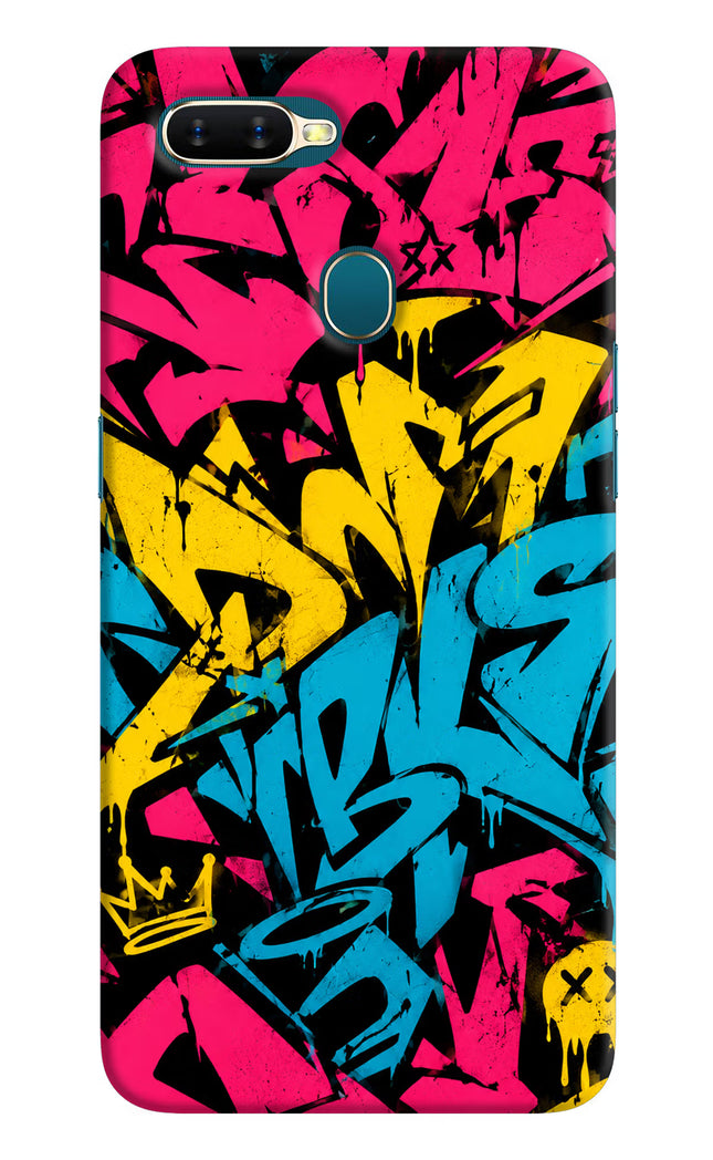 Graffiti Vibe Oppo A7/A5s/A12 Hard Case Back Cover by Casekaro