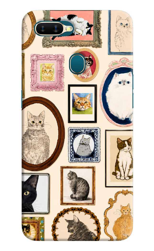 Mirror Cats Oppo A7/A5s/A12 Hard Case Back Cover by Casekaro