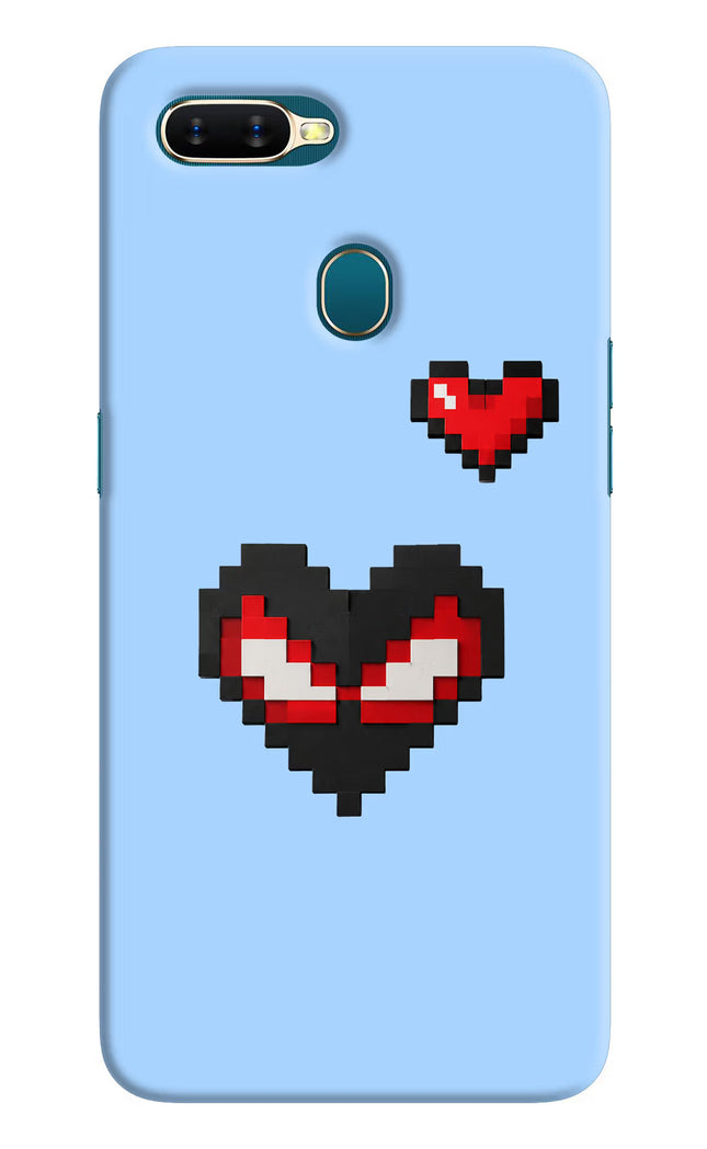 Peter Heart Oppo A7/A5s/A12 Hard Case Back Cover by Casekaro