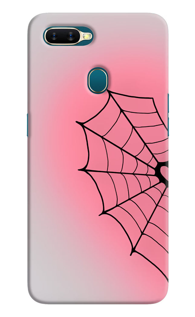 Pink Web Oppo A7/A5s/A12 Hard Case Back Cover by Casekaro