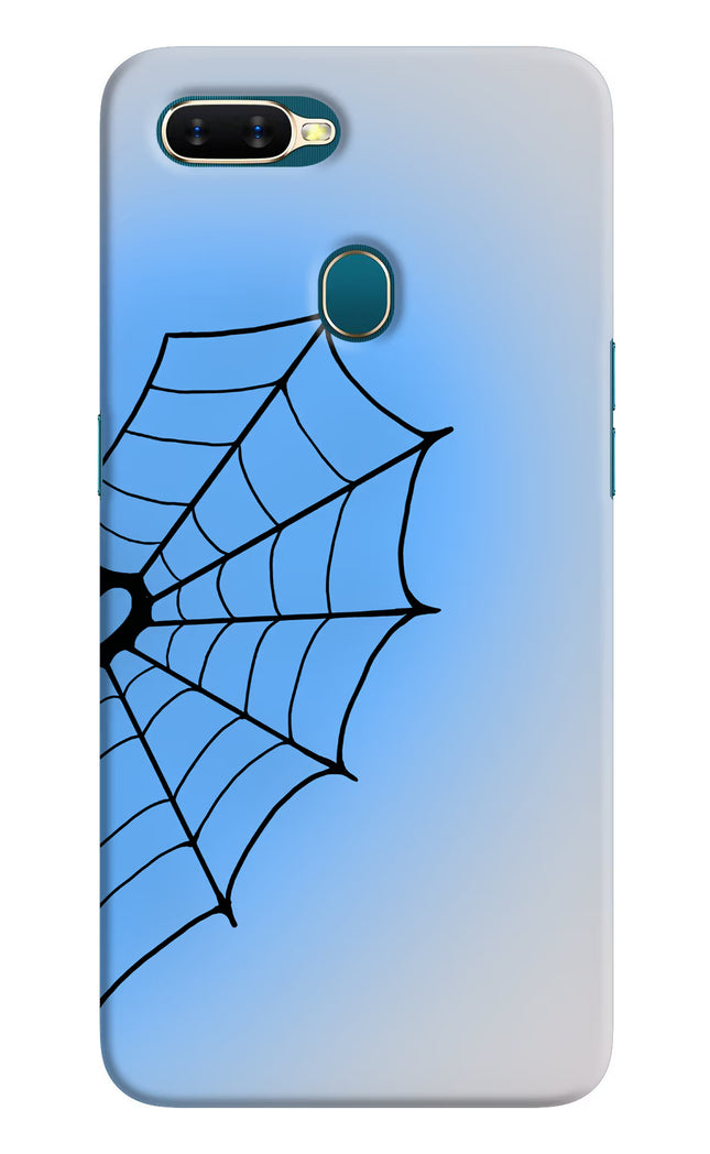 Blue Web Oppo A7/A5s/A12 Hard Case Back Cover by Casekaro