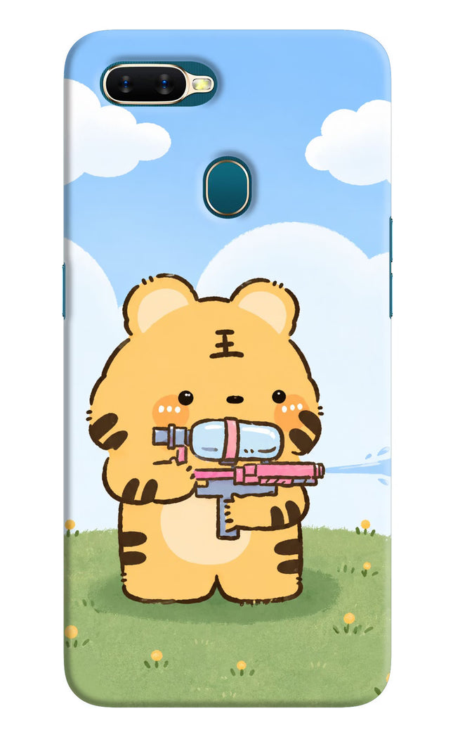 Tiger Treat Oppo A7/A5s/A12 Hard Case Back Cover by Casekaro