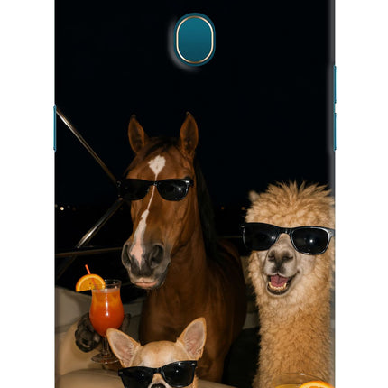 Party Squad Oppo A7/A5s/A12 Hard Case Back Cover by Casekaro