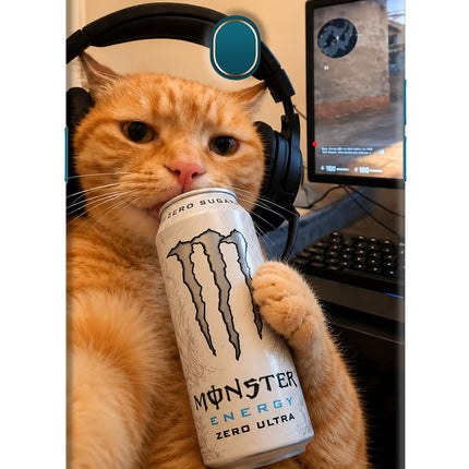 Gamer Cat Energy Oppo A7/A5s/A12 Hard Case Back Cover by Casekaro