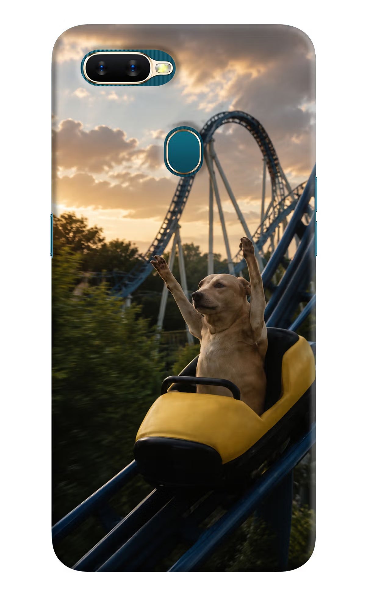 Rollercoaster Dog Oppo A7/A5s/A12 Back Cover