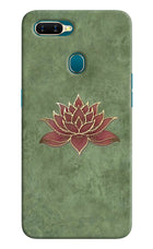 Lotus Grace Oppo A7/A5s/A12 Hard Case Back Cover by Casekaro