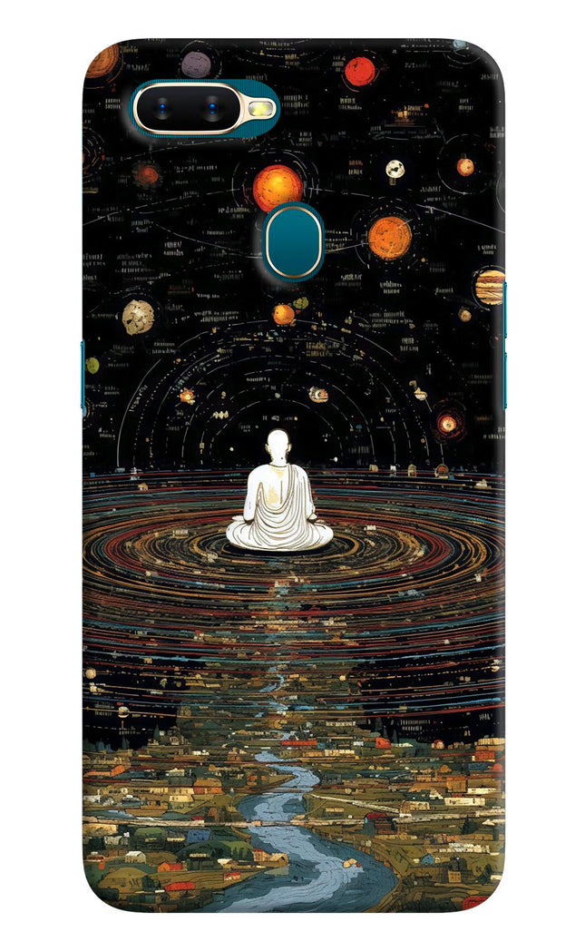 Space Monk Oppo A7/A5s/A12 Hard Case Back Cover by Casekaro