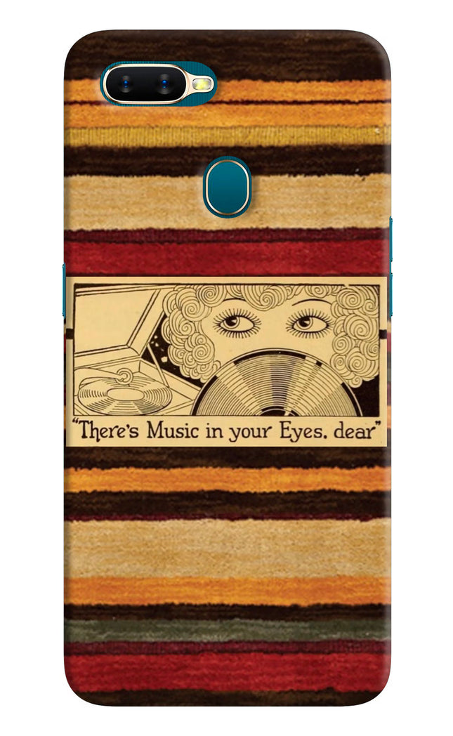 Vinyl Stripes Oppo A7/A5s/A12 Hard Case Back Cover by Casekaro