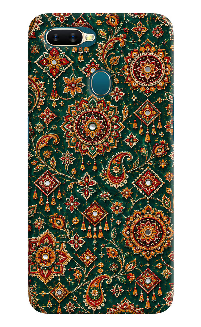 Green Pataka Oppo A7/A5s/A12 Hard Case Back Cover by Casekaro