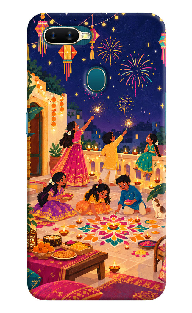 Diwali Night Oppo A7/A5s/A12 Back Cover