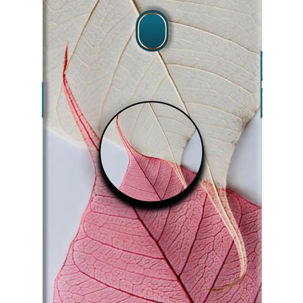 White Pink Leaf Oppo A7/A5s/A12 Pop Case by Casekaro
