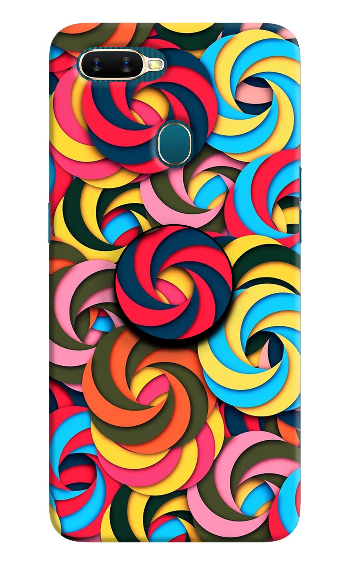 Spiral Pattern Oppo A7/A5s/A12 Pop Case by Casekaro
