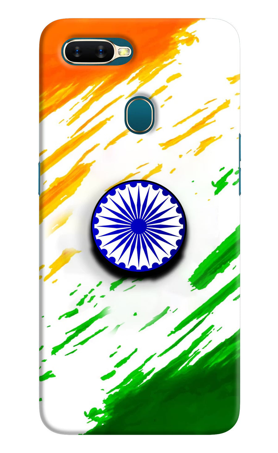 Indian Flag Ashoka Chakra Oppo A7/A5s/A12 Pop Case, Hard case