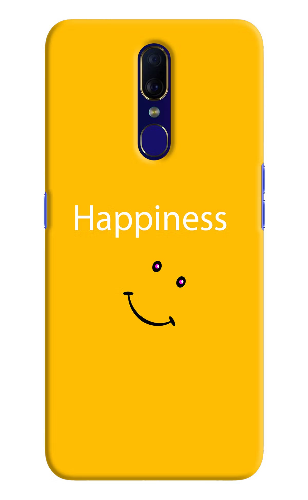 Happiness With Smiley Oppo F11 Hard Case Back Cover by Casekaro