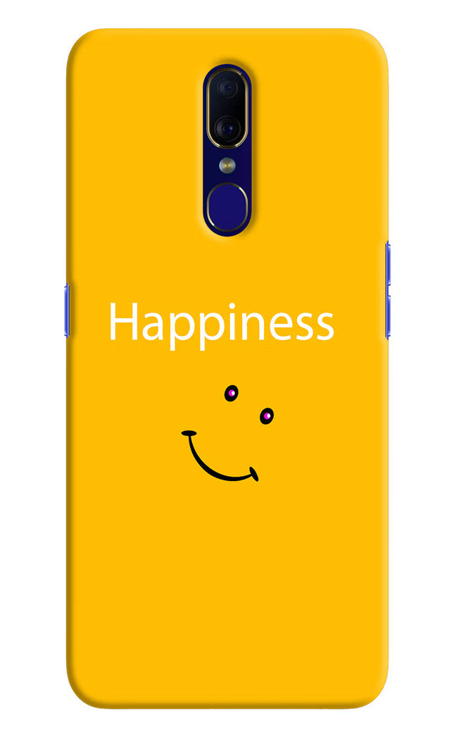 Happiness With Smiley Oppo F11 Hard Case Back Cover by Casekaro