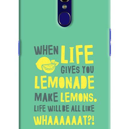 Quote Oppo F11 Hard Case Back Cover by Casekaro