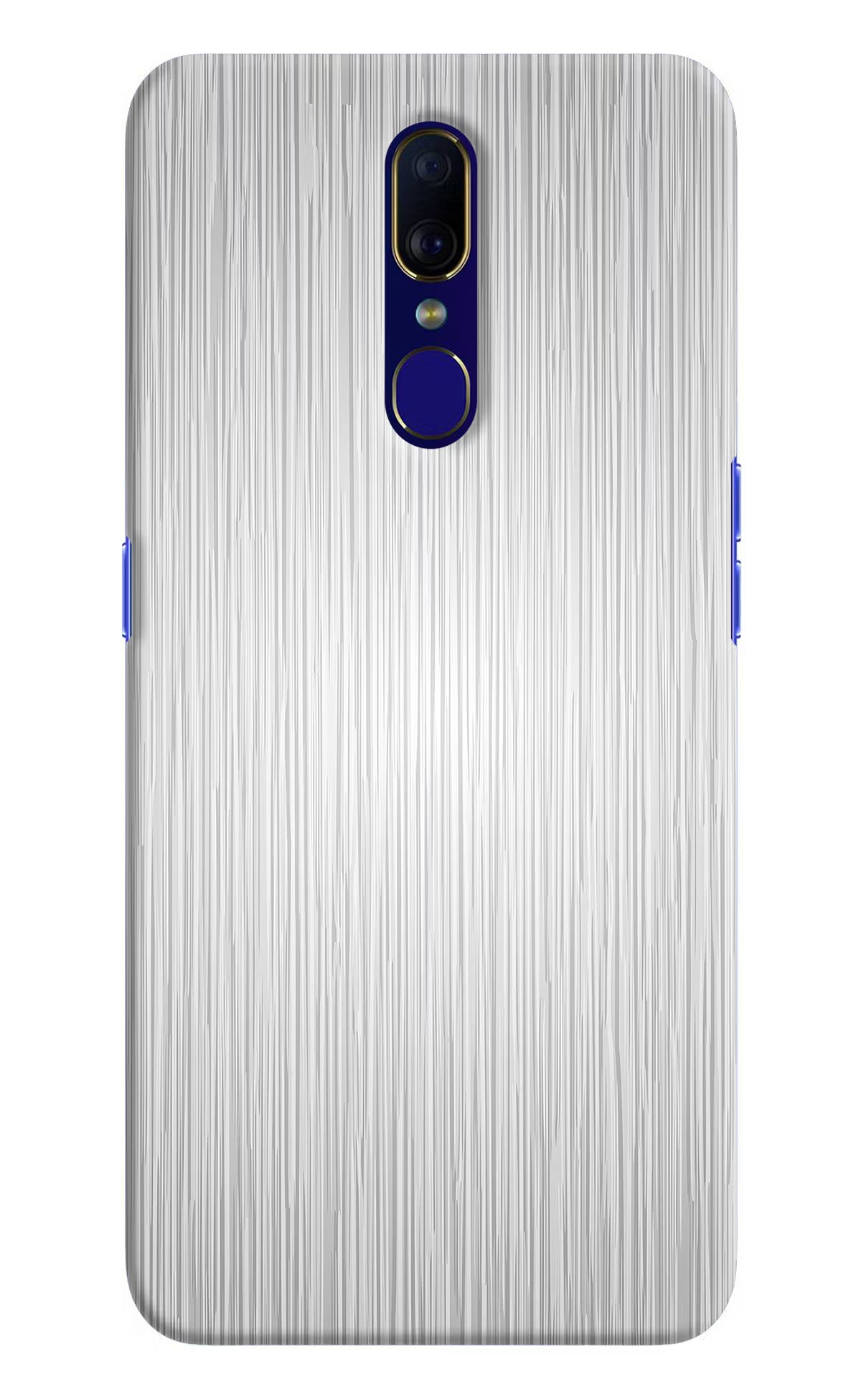 Wooden Grey Texture Oppo F11 Hard Case Back Cover by Casekaro